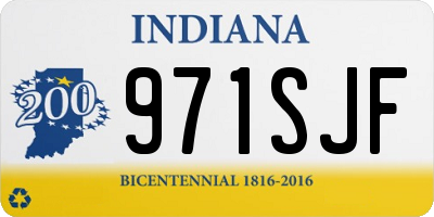 IN license plate 971SJF