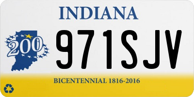 IN license plate 971SJV