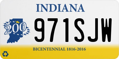 IN license plate 971SJW