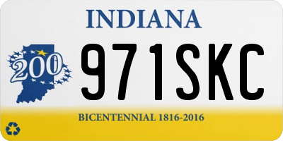 IN license plate 971SKC