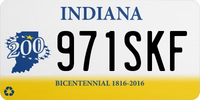 IN license plate 971SKF