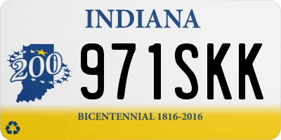 IN license plate 971SKK