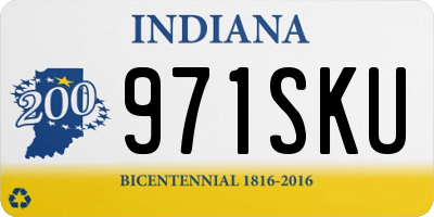 IN license plate 971SKU