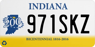 IN license plate 971SKZ