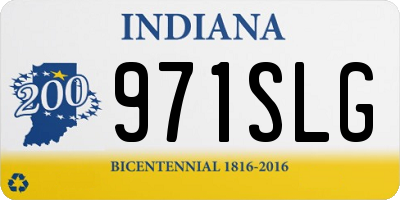 IN license plate 971SLG