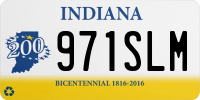 IN license plate 971SLM