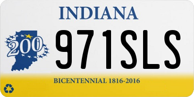 IN license plate 971SLS