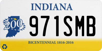 IN license plate 971SMB