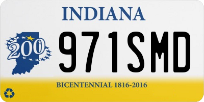 IN license plate 971SMD