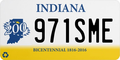 IN license plate 971SME