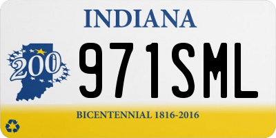 IN license plate 971SML