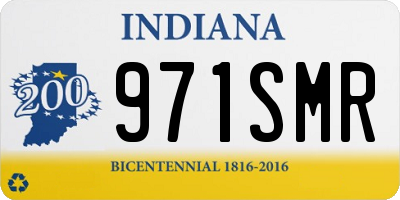 IN license plate 971SMR