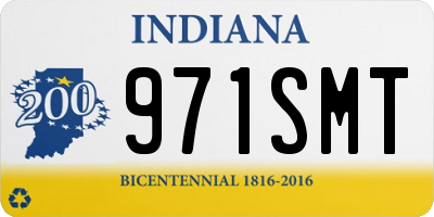 IN license plate 971SMT