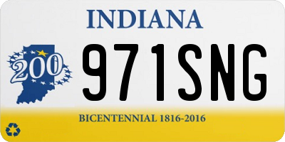 IN license plate 971SNG