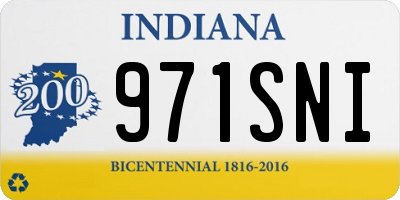 IN license plate 971SNI