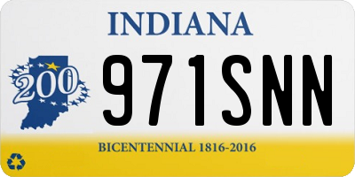 IN license plate 971SNN