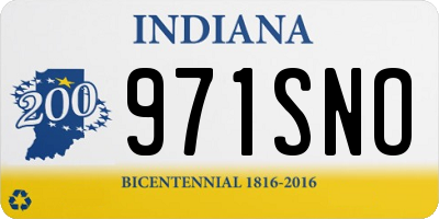 IN license plate 971SNO