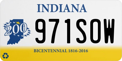 IN license plate 971SOW