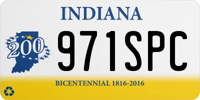 IN license plate 971SPC