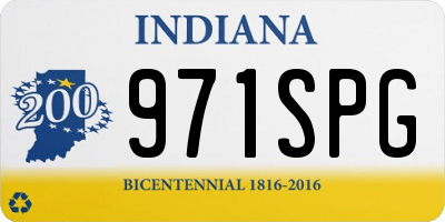 IN license plate 971SPG