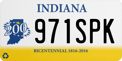 IN license plate 971SPK