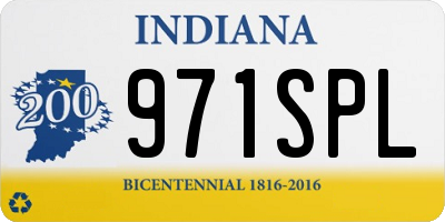 IN license plate 971SPL