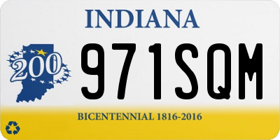 IN license plate 971SQM