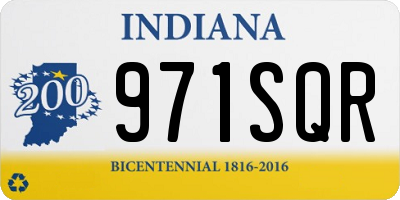 IN license plate 971SQR