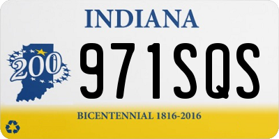 IN license plate 971SQS