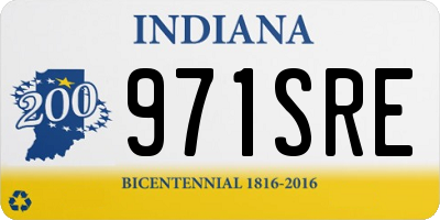 IN license plate 971SRE