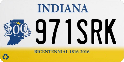IN license plate 971SRK