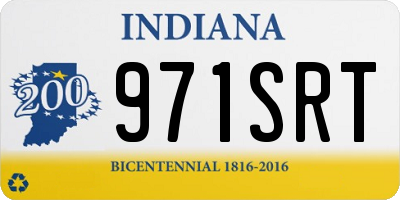 IN license plate 971SRT