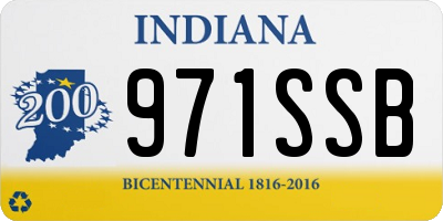IN license plate 971SSB