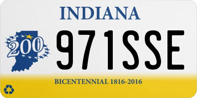 IN license plate 971SSE