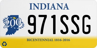 IN license plate 971SSG