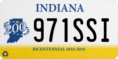 IN license plate 971SSI