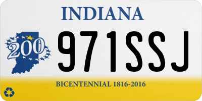 IN license plate 971SSJ