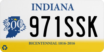 IN license plate 971SSK
