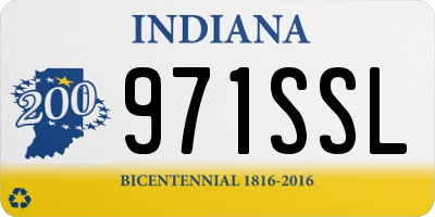 IN license plate 971SSL