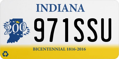 IN license plate 971SSU