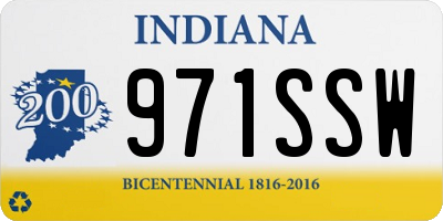 IN license plate 971SSW