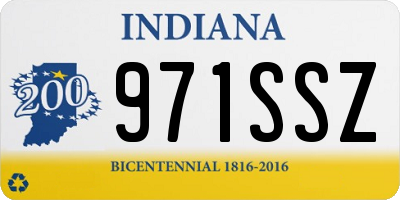 IN license plate 971SSZ