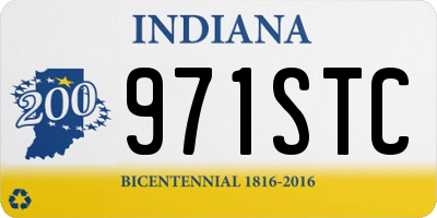 IN license plate 971STC