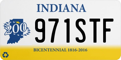 IN license plate 971STF