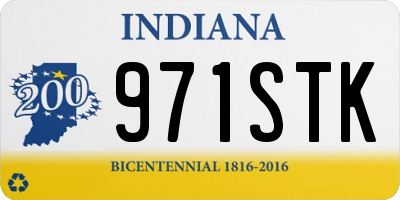 IN license plate 971STK