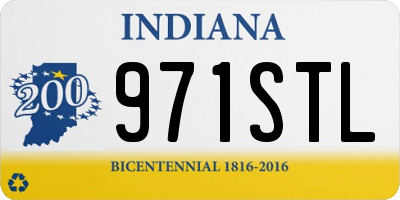 IN license plate 971STL