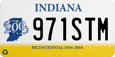 IN license plate 971STM