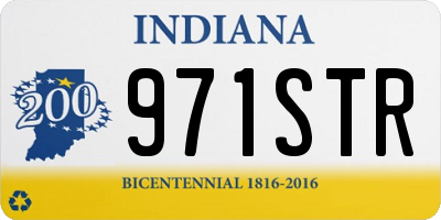IN license plate 971STR