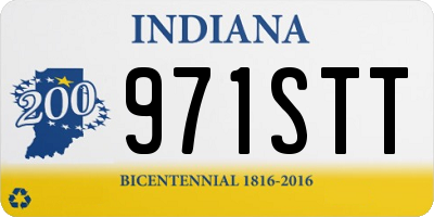 IN license plate 971STT