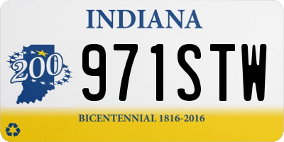 IN license plate 971STW